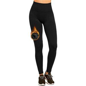 Women's Fleece Lined Leggings Thermal High Waist Tummy Control Yoga Pants